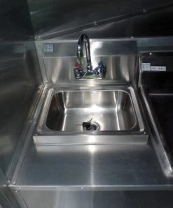 8.5' x 16' White Concession Food Trailer With Appliances -Cheap Concession Trailers Shop sam 0624