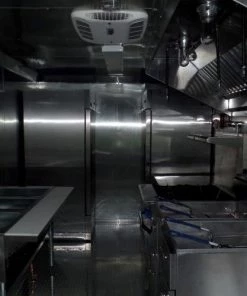 8.5' x 16' White Concession Food Trailer With Appliances -Cheap Concession Trailers Shop sam 0632