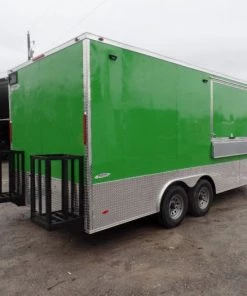 8.5' x 18' Lime Green Mexican Concession Food Trailer -Cheap Concession Trailers Shop sam 0670 2