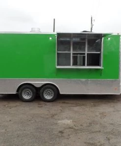 8.5' x 18' Lime Green Mexican Concession Food Trailer -Cheap Concession Trailers Shop sam 0672 2