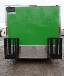 8.5' x 18' Lime Green Mexican Concession Food Trailer -Cheap Concession Trailers Shop sam 0674 2