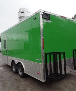 8.5' x 18' Lime Green Mexican Concession Food Trailer -Cheap Concession Trailers Shop sam 0675 2