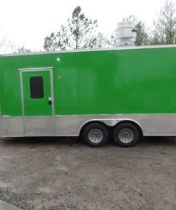 8.5' x 18' Lime Green Mexican Concession Food Trailer -Cheap Concession Trailers Shop sam 0676 2