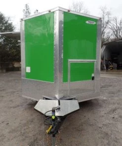 8.5' x 18' Lime Green Mexican Concession Food Trailer -Cheap Concession Trailers Shop sam 0678 1