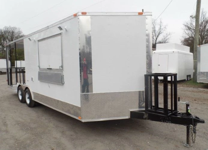 8.5' x 22' Concession Trailer White BBQ Vending 16 8.5' x 22' Concession Trailer White BBQ Vending - Image 16