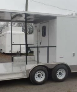 8.5' x 22' Concession Trailer White BBQ Vending 48 8.5' x 22' Concession Trailer White BBQ Vending -Cheap Concession Trailers Shop sam 0691