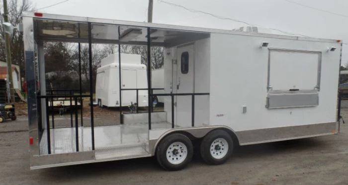 8.5' x 22' Concession Trailer White BBQ Vending 21 8.5' x 22' Concession Trailer White BBQ Vending - Image 21