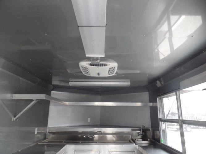 8.5' x 22' Concession Trailer White BBQ Vending 2 8.5' x 22' Concession Trailer White BBQ Vending - Image 2