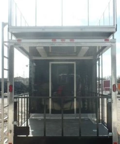 8.5' x 28' Concession Food Trailer Black Event Catering -Cheap Concession Trailers Shop sam 0748