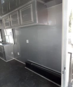 8.5' x 28' Concession Food Trailer Black Event Catering -Cheap Concession Trailers Shop sam 0766