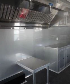 8.5' x 28' Concession Food Trailer Black Event Catering -Cheap Concession Trailers Shop sam 0769
