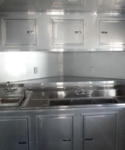 8.5' x 28' Concession Food Trailer Black Event Catering -Cheap Concession Trailers Shop sam 0773