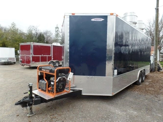 8.5' x 22' Concession Trailer Indigo Blue Food Event Catering 25 8.5' x 22' Concession Trailer Indigo Blue Food Event Catering - Image 25