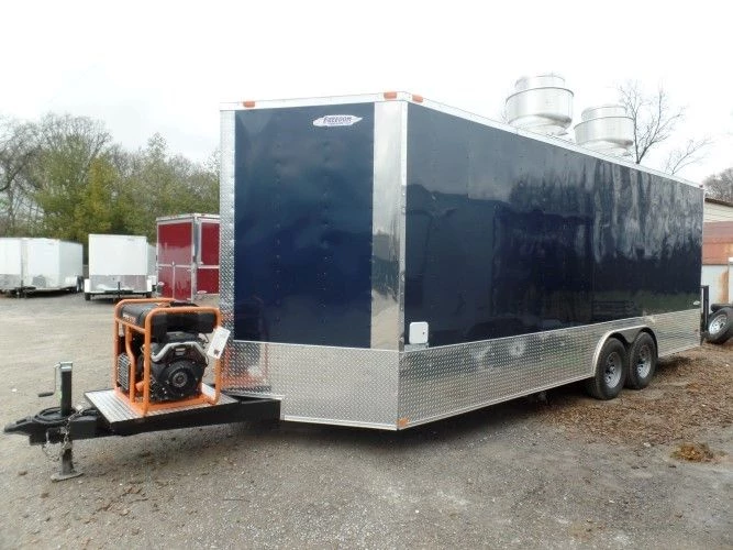 8.5' x 22' Concession Trailer Indigo Blue Food Event Catering 21 8.5' x 22' Concession Trailer Indigo Blue Food Event Catering - Image 21
