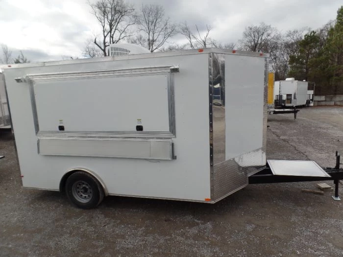 8.5' x 12' Concession Trailer White Event Catering Food 16 8.5' x 12' Concession Trailer White Event Catering Food - Image 16