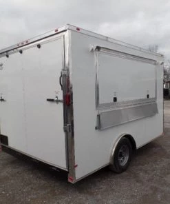 8.5' x 12' Concession Trailer White Event Catering Food 22 8.5' x 12' Concession Trailer White Event Catering Food -Cheap Concession Trailers Shop sam 0796 1