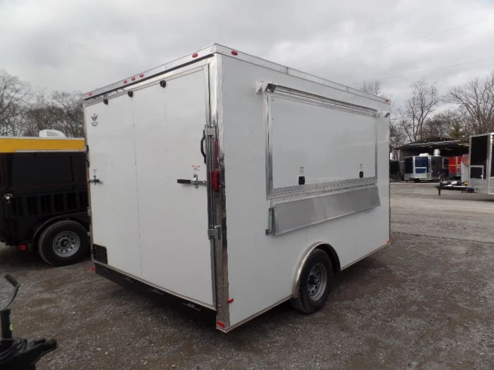 8.5' x 12' Concession Trailer White Event Catering Food 3 8.5' x 12' Concession Trailer White Event Catering Food - Image 3