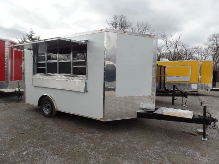 8.5' x 12' Concession Trailer White Event Catering Food 5 8.5' x 12' Concession Trailer White Event Catering Food - Image 5