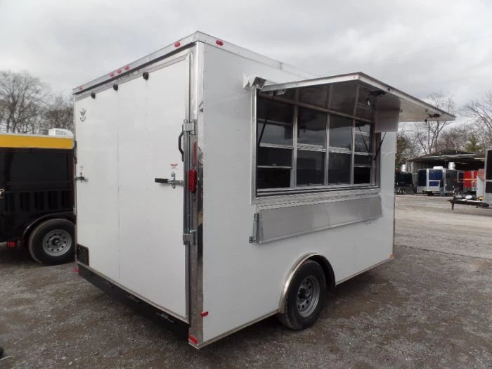 8.5' x 12' Concession Trailer White Event Catering Food 8 8.5' x 12' Concession Trailer White Event Catering Food - Image 8