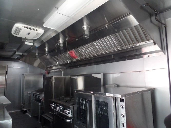 8.5' x 22' Concession Trailer Indigo Blue Food Event Catering 5 8.5' x 22' Concession Trailer Indigo Blue Food Event Catering - Image 5