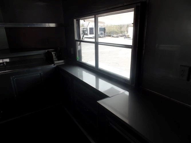 8.5' x 22' Concession Trailer Indigo Blue Food Event Catering 3 8.5' x 22' Concession Trailer Indigo Blue Food Event Catering - Image 3