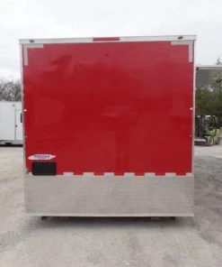 8.5' x 22' Custom Red Ticket Booth Trailer -Cheap Concession Trailers Shop sam 0839 2