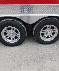 8.5' x 22' Custom Red Ticket Booth Trailer -Cheap Concession Trailers Shop sam 0844 2