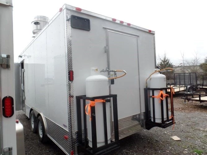 8.5' x 18' Concession Food Trailer White Event Catering 18 8.5' x 18' Concession Food Trailer White Event Catering - Image 18