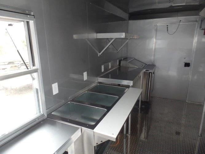 8.5' x 18' Concession Food Trailer White Event Catering 21 8.5' x 18' Concession Food Trailer White Event Catering - Image 21