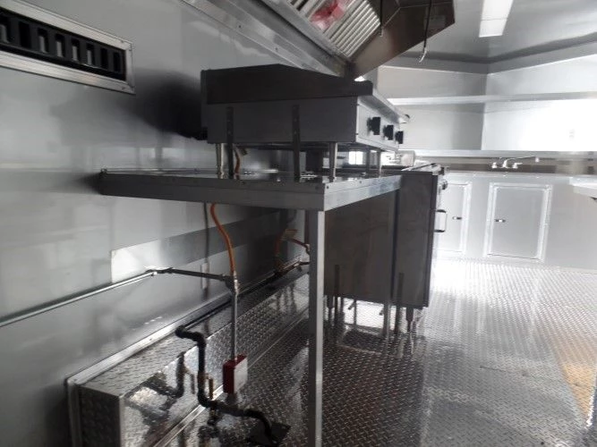 8.5' x 18' Concession Food Trailer White Event Catering 14 8.5' x 18' Concession Food Trailer White Event Catering - Image 14