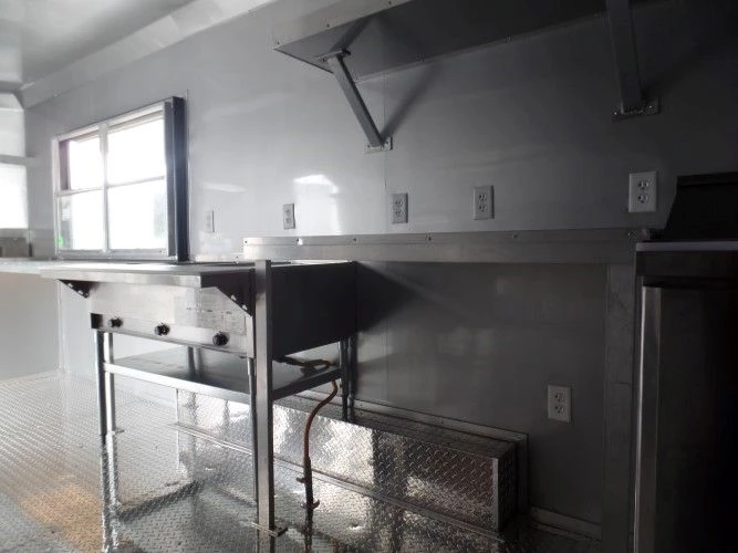 8.5' x 18' Concession Food Trailer White Event Catering 23 8.5' x 18' Concession Food Trailer White Event Catering - Image 23