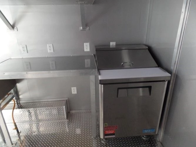 8.5' x 18' Concession Food Trailer White Event Catering 22 8.5' x 18' Concession Food Trailer White Event Catering - Image 22