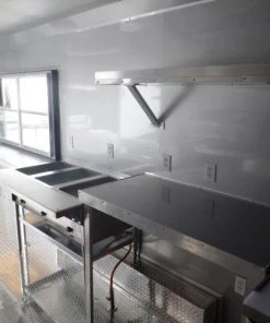 8.5' x 18' Concession Food Trailer White Event Catering 30 8.5' x 18' Concession Food Trailer White Event Catering -Cheap Concession Trailers Shop sam 0871