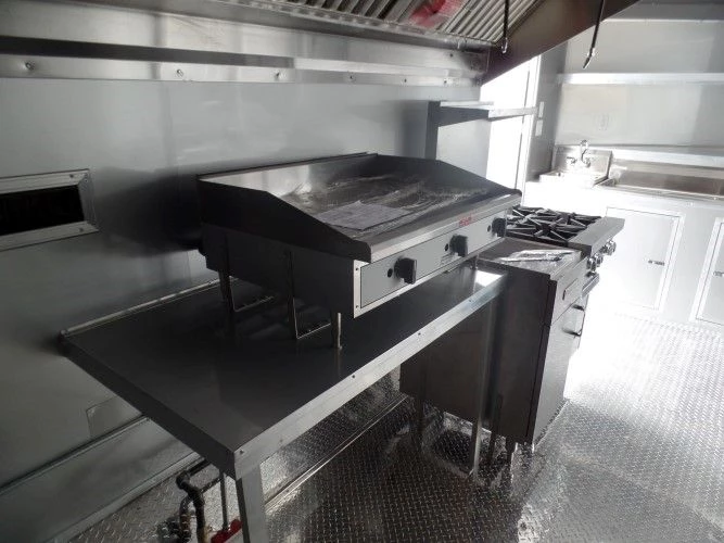 8.5' x 18' Concession Food Trailer White Event Catering 9 8.5' x 18' Concession Food Trailer White Event Catering - Image 9