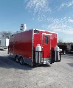 8.5' x 16' Concession Food Victory Red Trailer With Appliances -Cheap Concession Trailers Shop sam 0878 1
