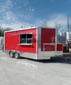 8.5' x 16' Concession Food Victory Red Trailer With Appliances -Cheap Concession Trailers Shop sam 0879 1