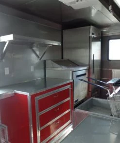 8.5' x 16' Concession Food Victory Red Trailer With Appliances -Cheap Concession Trailers Shop sam 0882 1