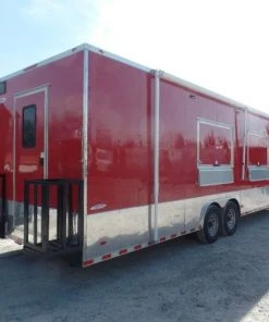 8.5' x 30' Victory Red Concession Food Trailer with Restroom -Cheap Concession Trailers Shop sam 0920 2 2