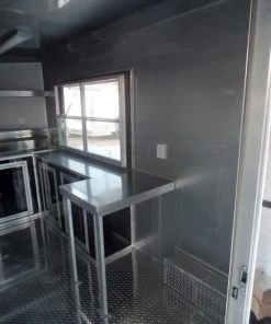 8.5' x 20' Concession Food Trailer Black BBQ Event Catering -Cheap Concession Trailers Shop sam 0926 2