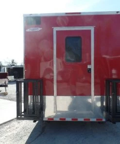 8.5' x 30' Victory Red Concession Food Trailer with Restroom -Cheap Concession Trailers Shop sam 0926 2 2