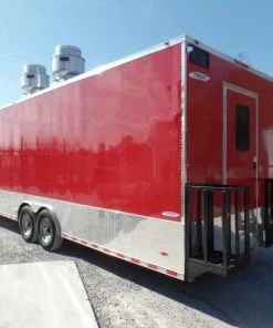 8.5' x 30' Victory Red Concession Food Trailer with Restroom -Cheap Concession Trailers Shop sam 0927 2 2