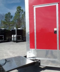 8.5' x 30' Victory Red Concession Food Trailer with Restroom -Cheap Concession Trailers Shop sam 0931 2 2