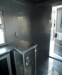 8.5' x 20' Concession Food Trailer Black BBQ Event Catering -Cheap Concession Trailers Shop sam 0932 2