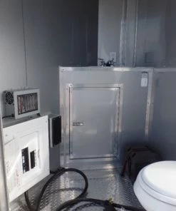 8.5' x 30' Victory Red Concession Food Trailer with Restroom -Cheap Concession Trailers Shop sam 0932 2 2