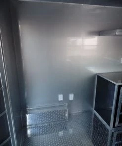 8.5' x 20' Concession Food Trailer Black BBQ Event Catering -Cheap Concession Trailers Shop sam 0935 2