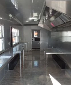 8.5' x 30' Victory Red Concession Food Trailer with Restroom -Cheap Concession Trailers Shop sam 0936 2 2