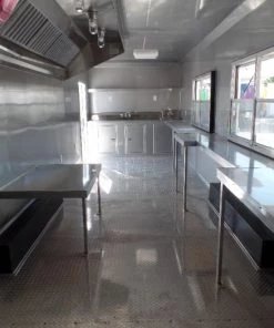 8.5' x 30' Victory Red Concession Food Trailer with Restroom -Cheap Concession Trailers Shop sam 0942 1
