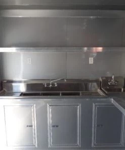 8.5' x 30' Victory Red Concession Food Trailer with Restroom -Cheap Concession Trailers Shop sam 0944 2