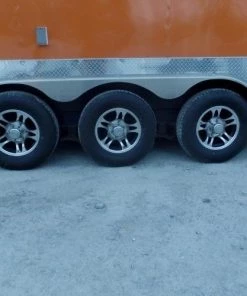 8.5' x 24' Concession Food Trailer Orange / Black Event Catering -Cheap Concession Trailers Shop sam 0950