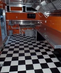 8.5' x 24' Concession Food Trailer Orange / Black Event Catering -Cheap Concession Trailers Shop sam 0958
